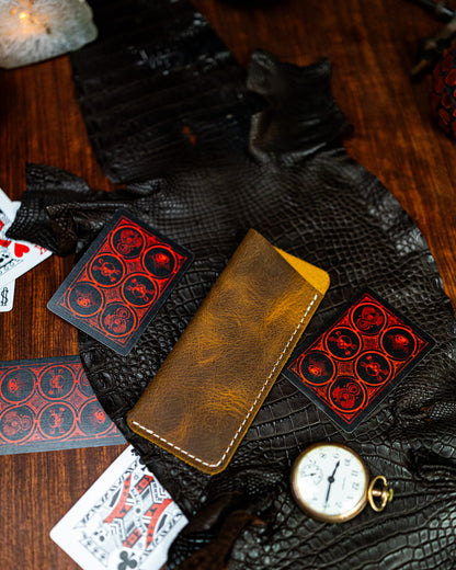 leather pocket slip (Crazy horse)