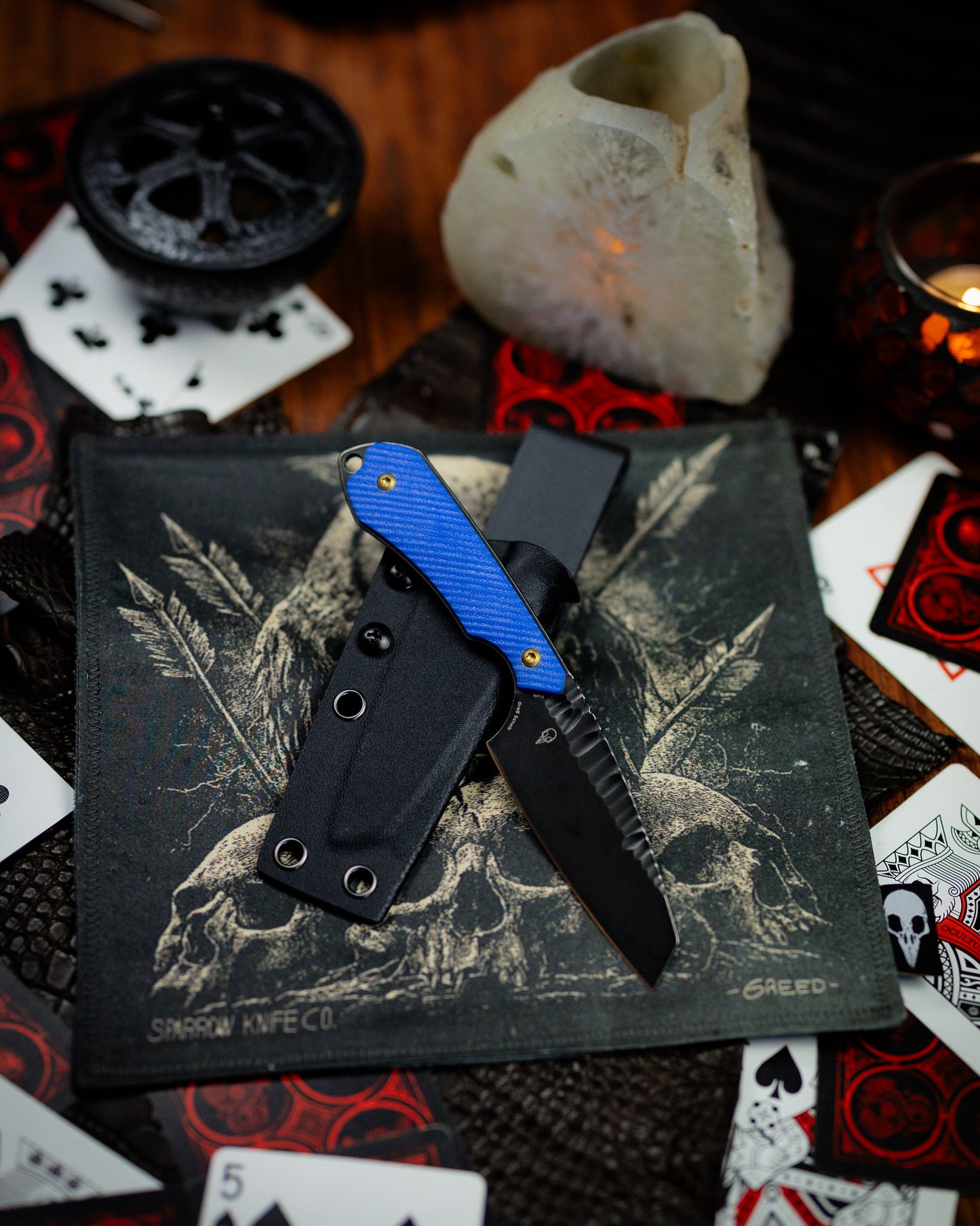 Valk rock texture blue G10