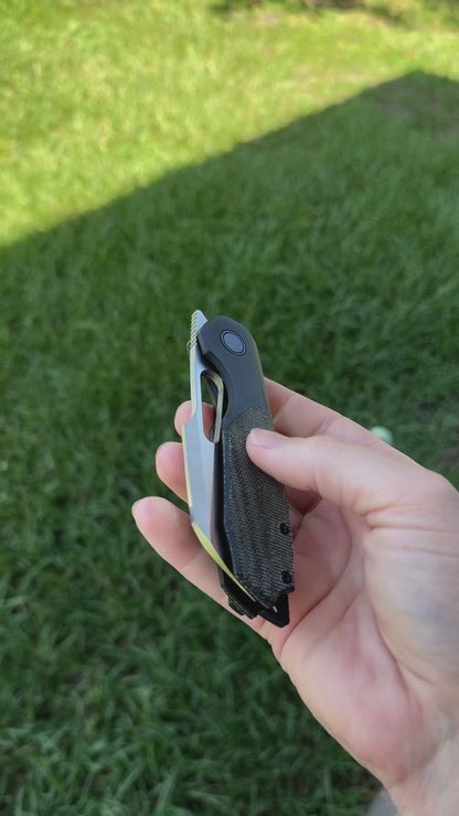 Bolster Lock Strix- black micarta/black DLC